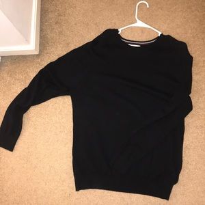 Black knit sweater